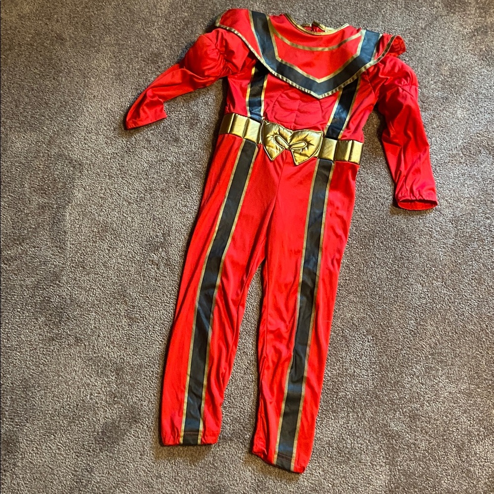 Disney Red Power Rangers Halloween Costume Youth Small